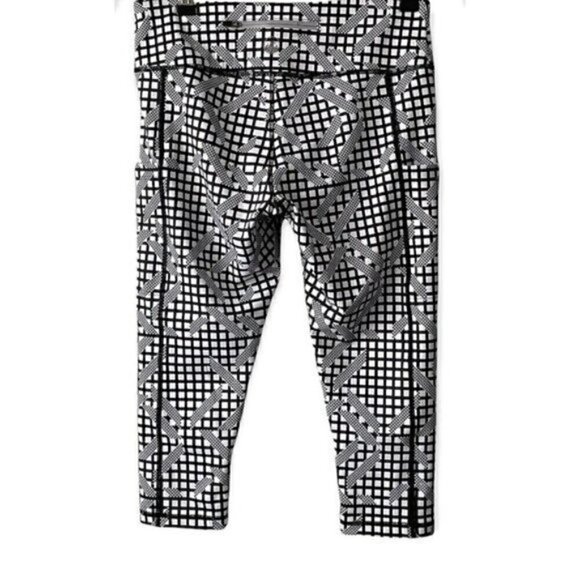 Belcorva Mid-Calf Leggings Women’s Size Small Geometric Athletic Yoga Pockets - Picture 3 of 9